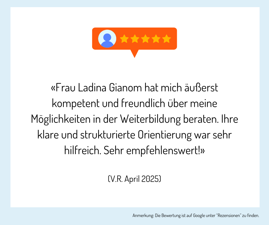 Teilnehmende der Bildungsberatung geben ein Feedback zur Beratung.