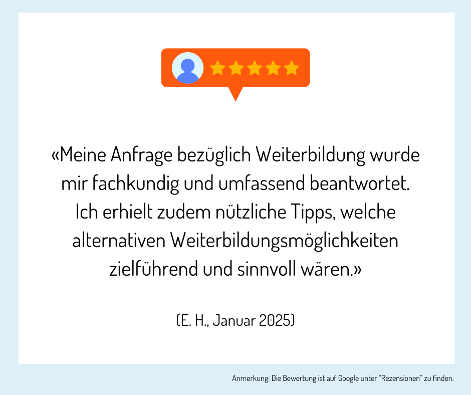 Teilnehmende der Bildungsberatung geben ein Feedback zur Beratung.