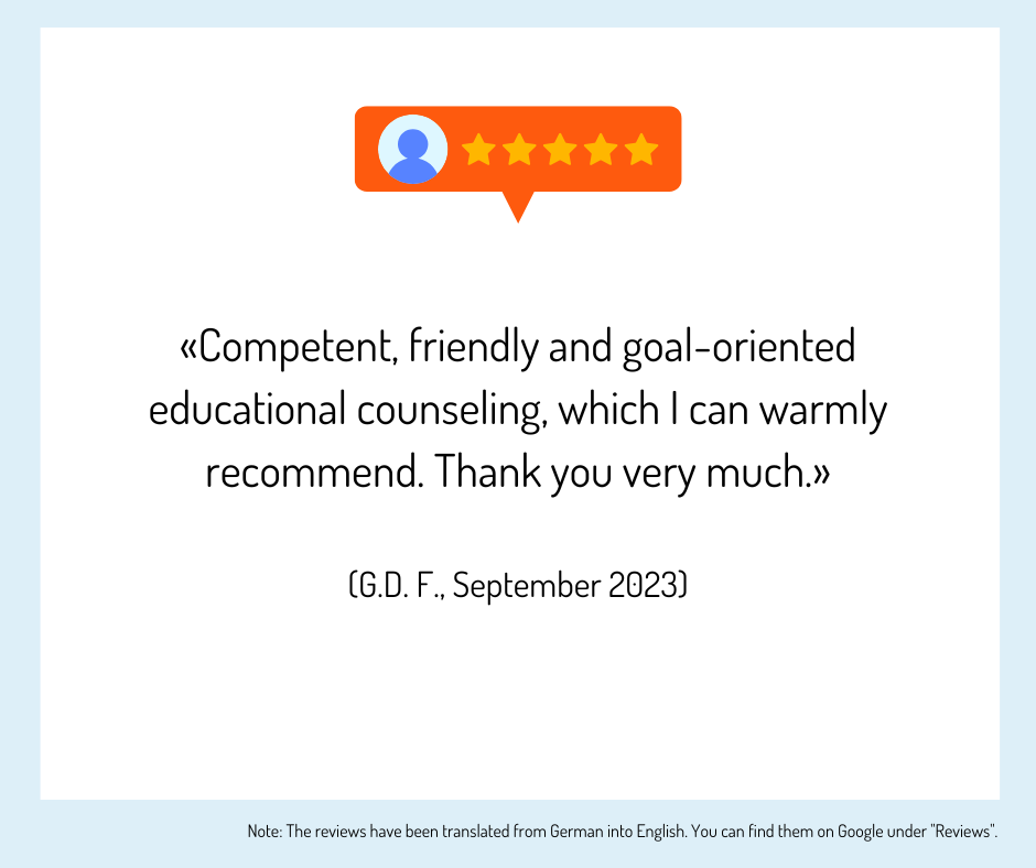 Participants in the educational counseling provide feedback on the counseling.
