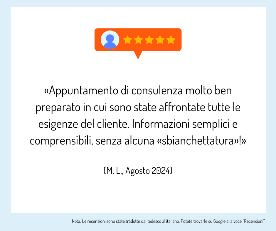 I partecipanti alla consulenza formativa forniscono un feedback sulla consulenza.