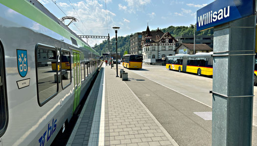Schulen Willisau: einfache Erreichbarkeit mit mit dem öffentlichen Verkehr