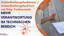 Vorschaubild des Videos «Ausbildungsweg über den Instandhaltungsfachmann zum Leiter in Facility Management und Maintenance»