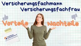 Vorschaubild des Videos «Versicherungsfachmann / Versicherungsfachfrau: 5 Vorteile, 4 Nachteile»