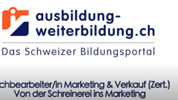 Vorschaubild des Videos «Als gelernte Schreinerin und Mama über die Ausbildung Sachbearbeiter Marketing und Verkauf ins Büro wechseln»