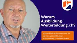 Vorschaubild des Videos «Warum Ausbildung-Weiterbildung.ch? Bildungsportal mit top Service für Bildungsinteressenten»
