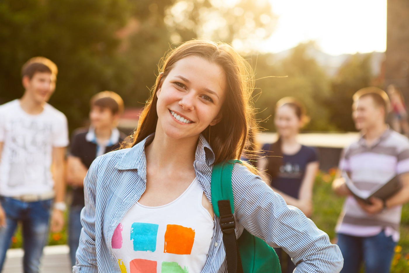 Eine Schülerin im 10. Schuljahr