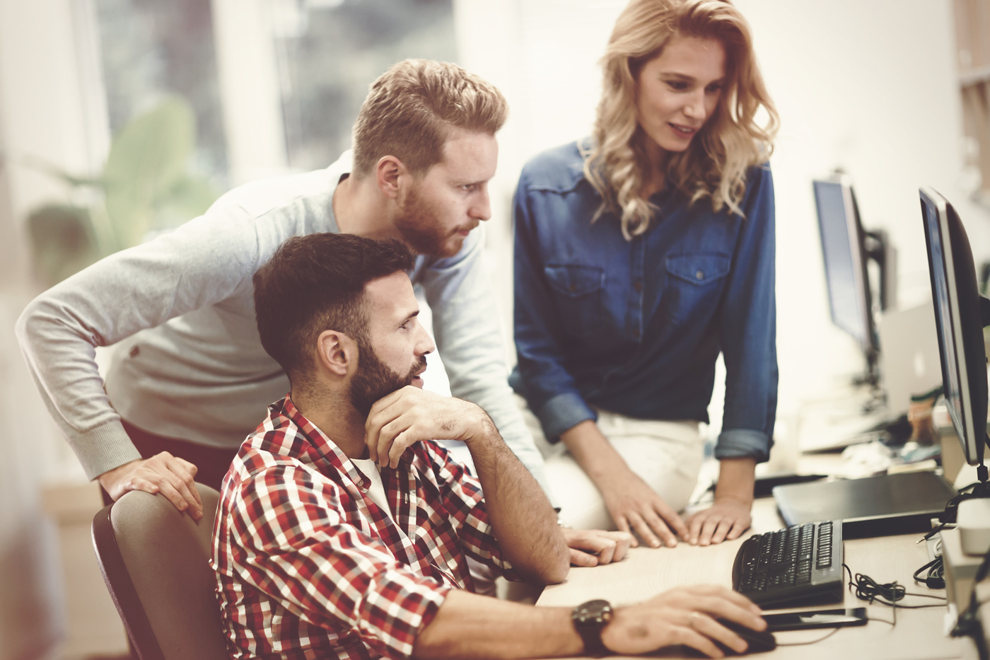 Marketingfachleute an der Arbeit